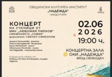 Koнцерт на ученици от НМУ ,,Любомир Пипков“